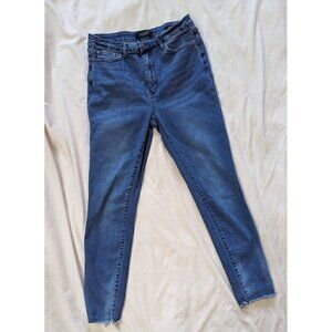 Judy Blue Jeans Womens 13/31 Skinny Fit High Rise Raw Hem denim